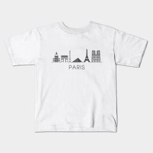 Paris Skyline Kids T-Shirt